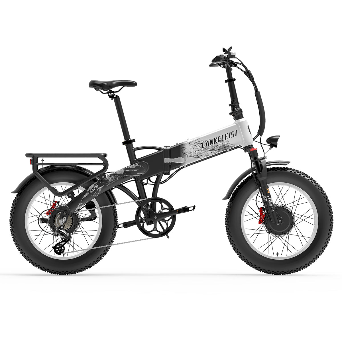 LANKELEISI X2000 MAX 2000W Faltbares E-Bike mit Doppelmotor (Neu eingetroffen)