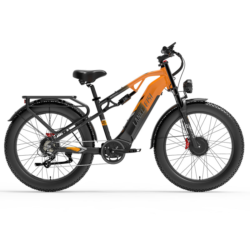 LANKELEISI MG800Max 2000W Doppelmotor 26″ Fat Tires All Terrain Elektrofahrrad