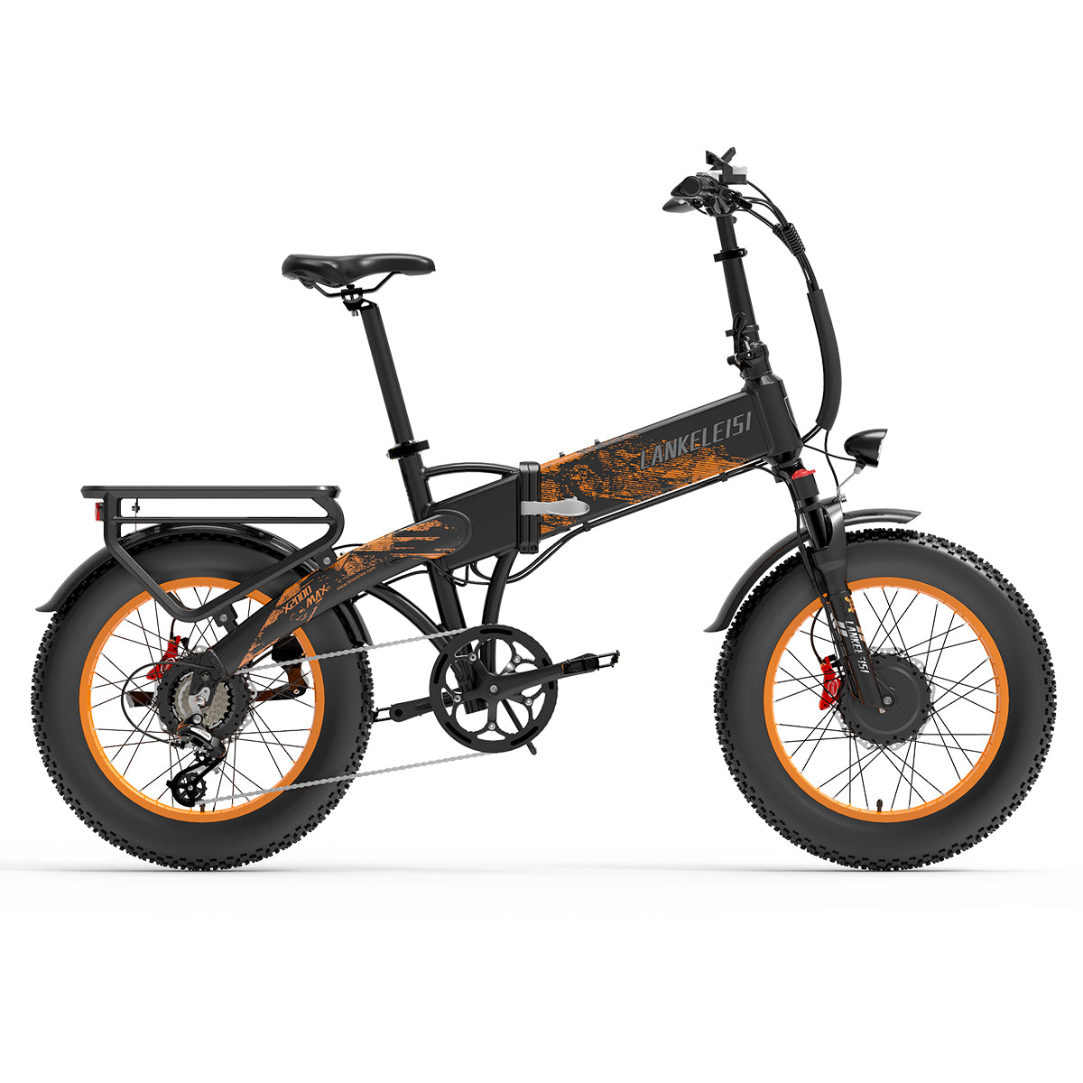 【Pré-vente】 Vélo électrique pliable LANKELEISI X2000 MAX 2000W à double moteur (nouveautés)