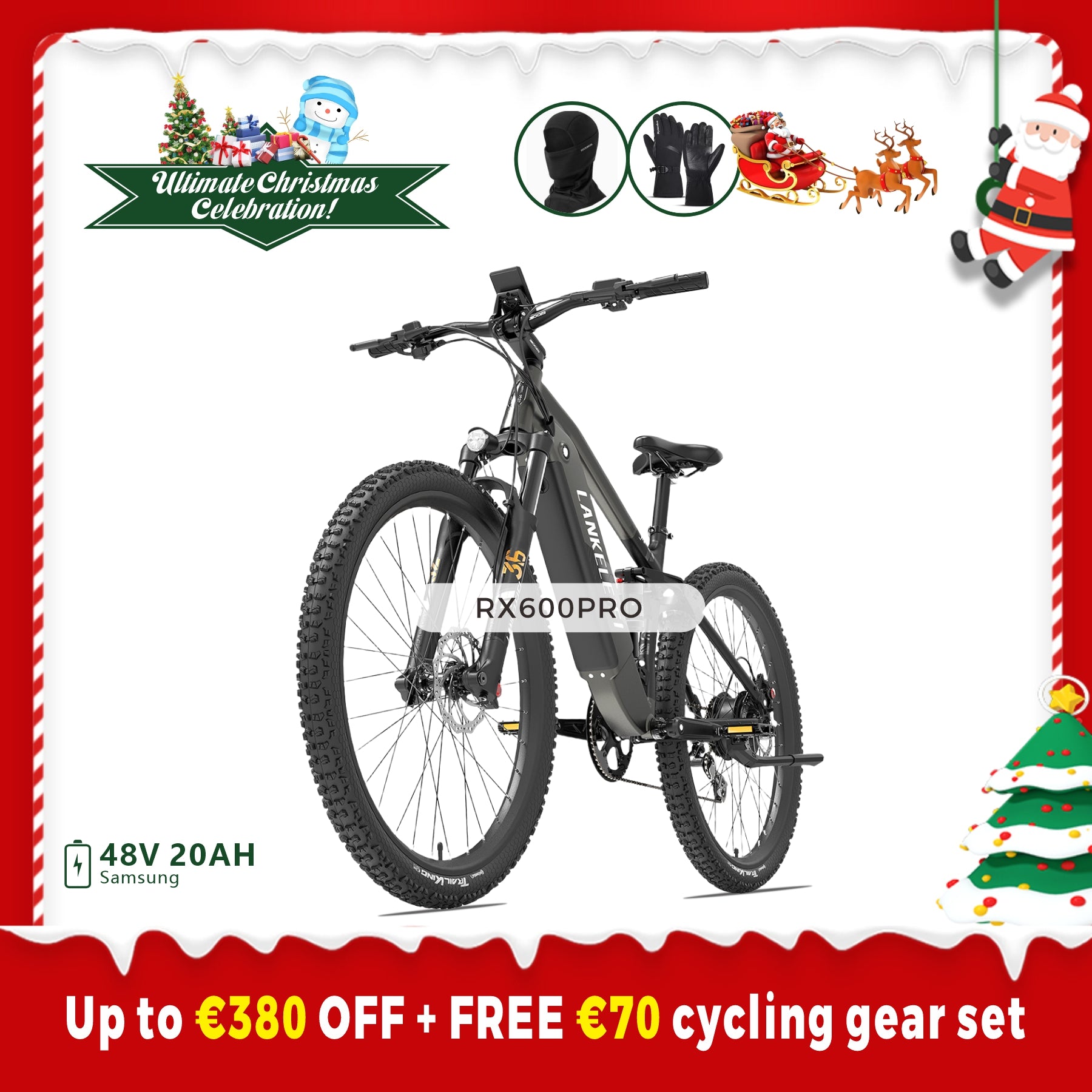 Vélo de montagne électrique LANKELEISI GT800 (nouveautés)