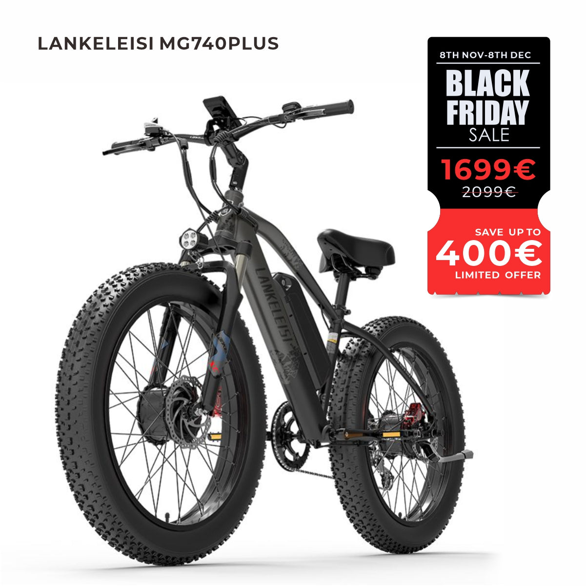 LANKELEISI MG740 PLUS Front and Rear Dual Motor Off-road Electric Bicycle