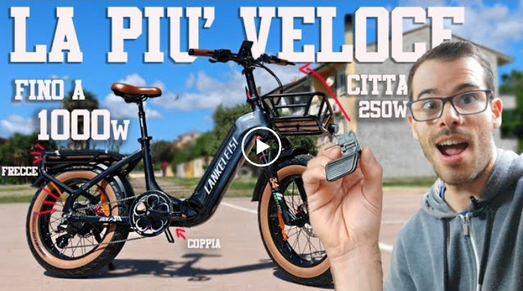 The LANKELEISI GOLF - X, the most powerful foldable electric bike with a 150 - km range!