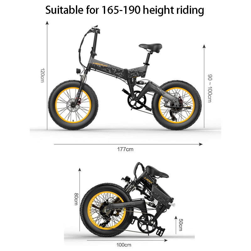 Vélo de montagne électrique pliant LANKELEISI X3000 Plus