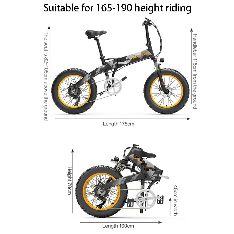 LANKELEISI X2000 Plus Faltbares E-Bike