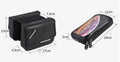 Lankeleisi-bikes saddle bag attached to bicycle seat, compact storage solution for cycling accessories and essentials.