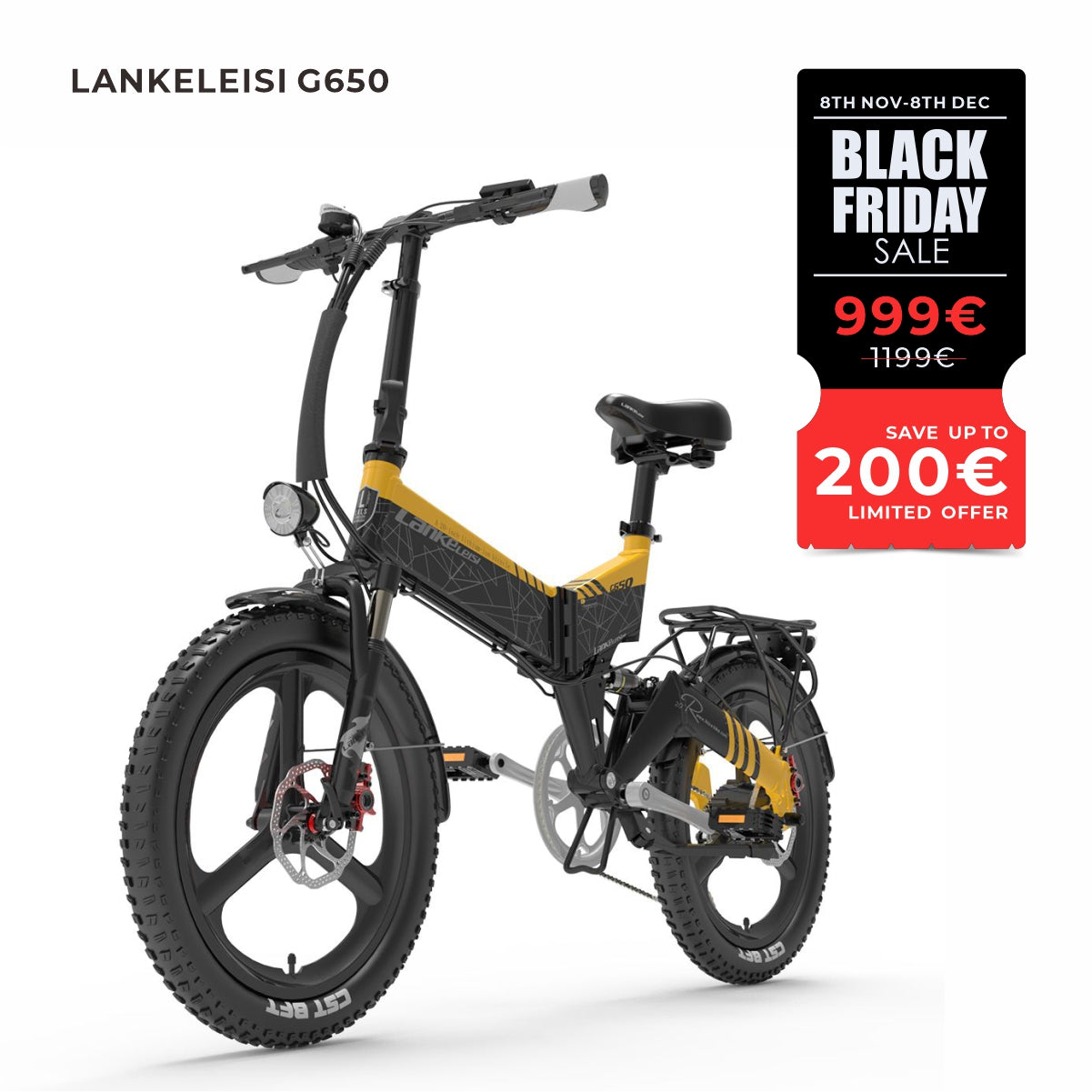 Vélo de ville électrique pliant Lankeleisi G650