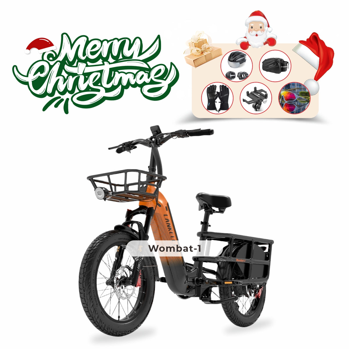 LANKELEISI Wombat-1 1000W Long Range Cargo Electric Bike