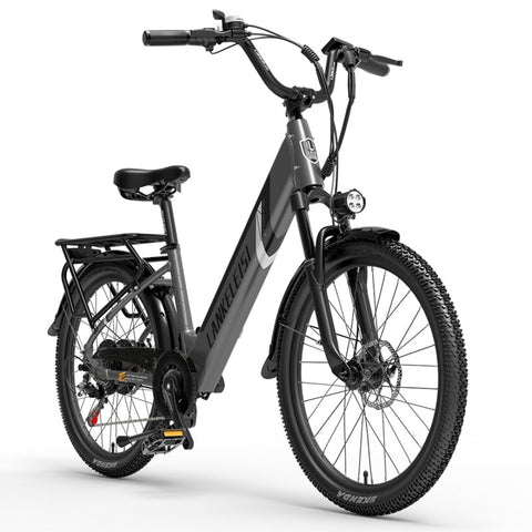 LANKELEISI ES500PRO Electric City Bike（NEW IN 2023）(Grey)
