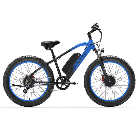 【Pre-Sale】LANKELEISI MG740 PLUS Front and Rear Dual Motor Off-road Electric Bicycle(Blue)