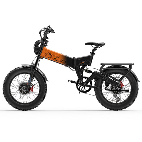 Lankeleisi X3000 Max 2000W opvouwbare elektrische mountainbike met dubbele motor (nieuwkomers) Ebike