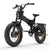 Lankeleisi X3000 Max 2000W Bicicleta de montaña eléctrica plegable de doble motor (nuevas llegadas) Ebike gris