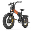 Lankeleisi X3000 Max 2000W Dual Motor Foldable Electric Mountain Bike(New Upgrade) Orange Ebike