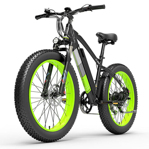Lankeleisi Xc4000 Electric Mountain Fat Tire Bike Green