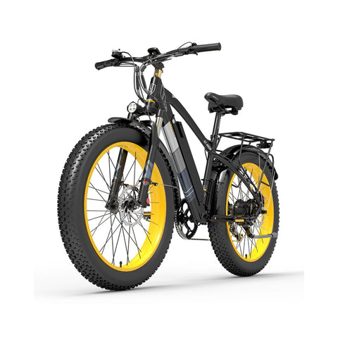 Lankeleisi Xc4000 Electric Mountain Fat Tire Bike Yellow