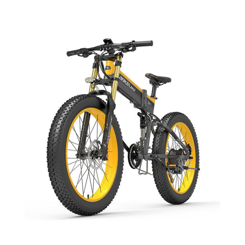 Lankeleisi Xt750 Plus Big Fork Fat Tire elektrinis kalnų dviratis geltonas