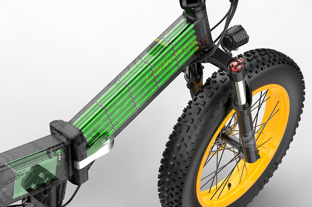 Lithiumbatterie / Li-Ionen-Batterie speziell für LANKELEISI Elektrofahrrad 